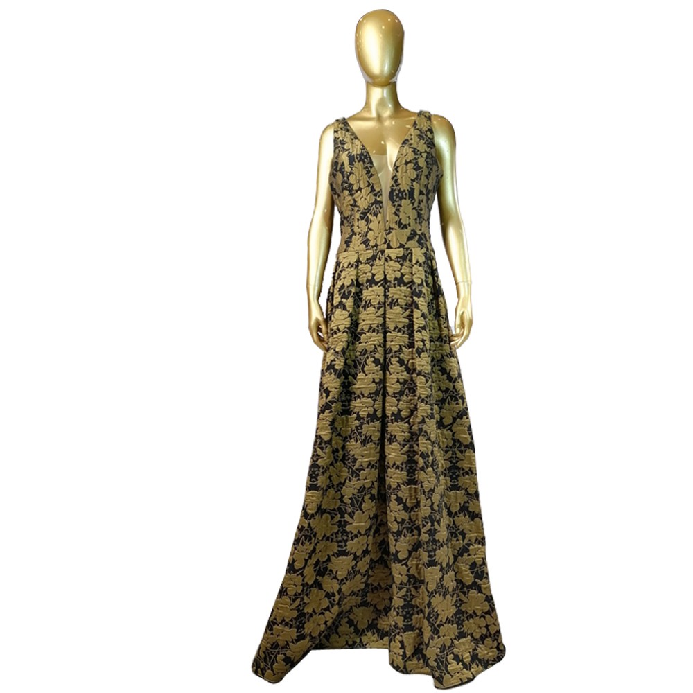 MODA DRESS ABITO 23 NERO/OCRA (46)